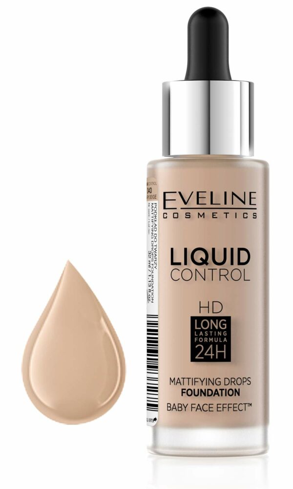 Opiniones Eveline Liquid Control 24H Mattifying Drops Foundation