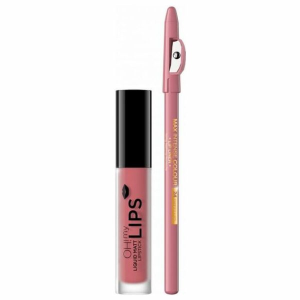 Opiniones Set Eveline Oh My Lips Labial Acabado Mate + Lápiz de Labios