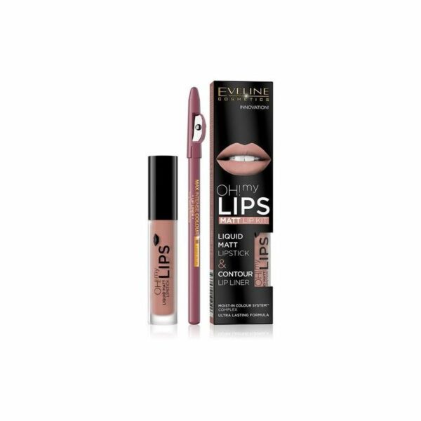 Opiniones Set Eveline Oh My Lips Labial Acabado Mate + Lápiz de Labios