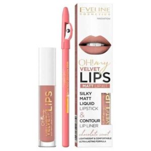 Opiniones Set Eveline Oh My Lips Labial Acabado Mate + Lápiz de Labios