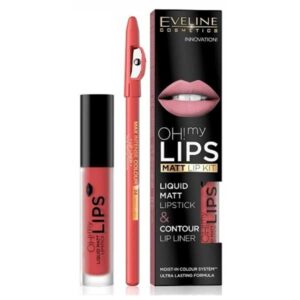 Opiniones Set Eveline Oh My Lips Labial Acabado Mate + Lápiz de Labios