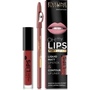 Opiniones Set Eveline Oh My Lips Labial Acabado Mate + Lápiz de Labios